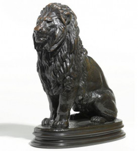 barye sculpture lion bronze prix cote estimation expertise enchère vente